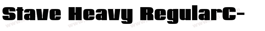 Stave Heavy RegularC字体转换